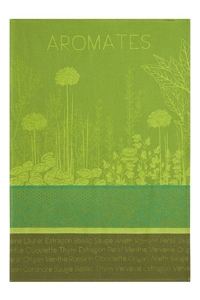 Tea towel - Aromates du Jardin tea towel - cotton jacquard - COUCKE