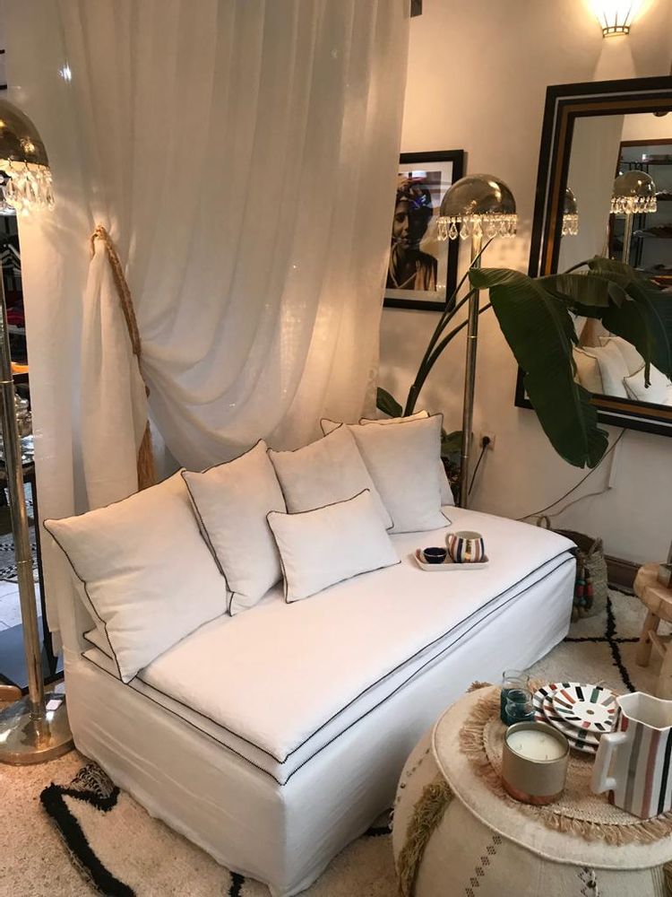 Small sofas - Bench Nomad - SCÈNES DE LIN