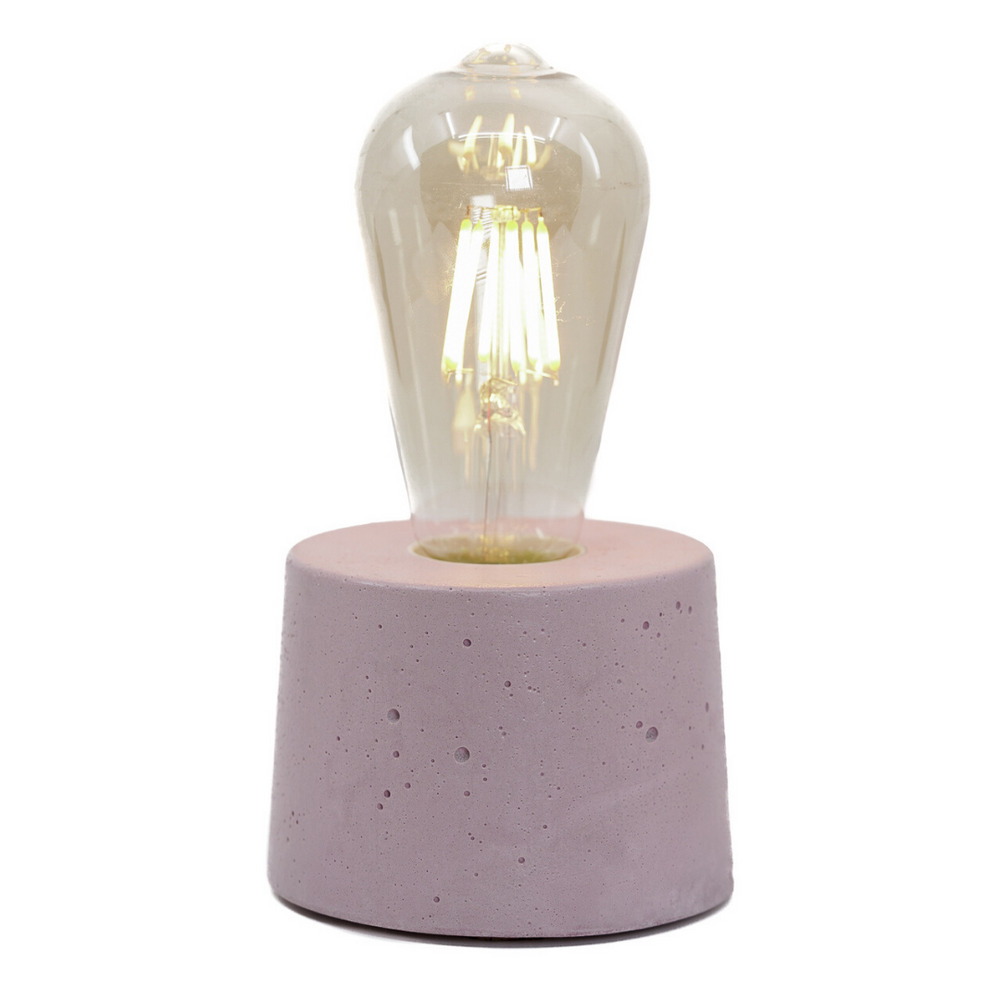 Objets de décoration - Lampe à poser | Lampe Béton | Collection lampe cylindre | Béton coloré - JUNNY