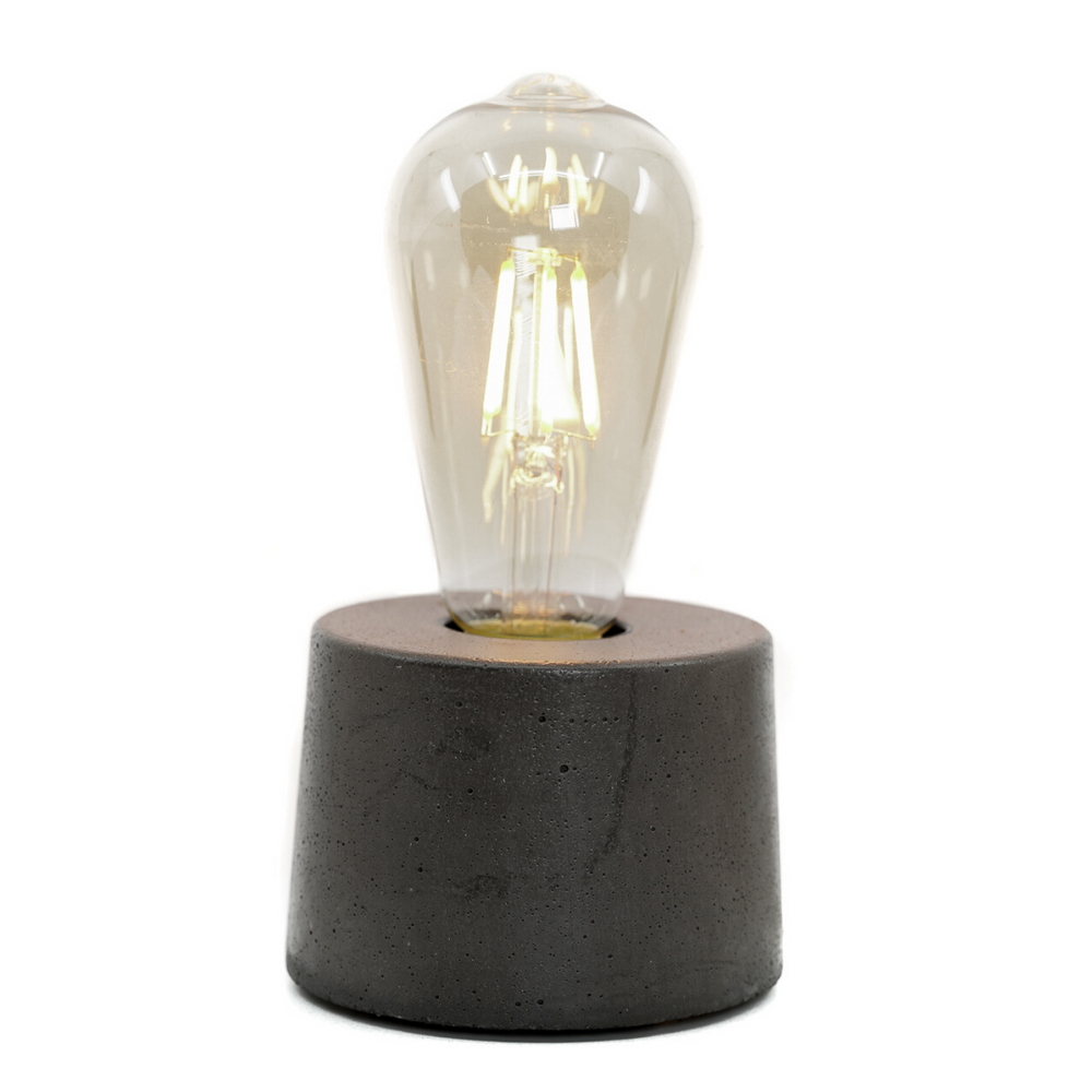 Objets de décoration - Lampe à poser | Lampe Béton | Collection lampe cylindre | Béton coloré - JUNNY