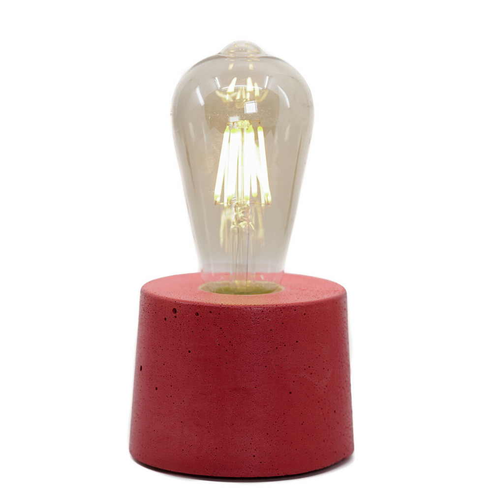 Objets de décoration - Lampe à poser | Lampe Béton | Collection lampe cylindre | Béton coloré - JUNNY