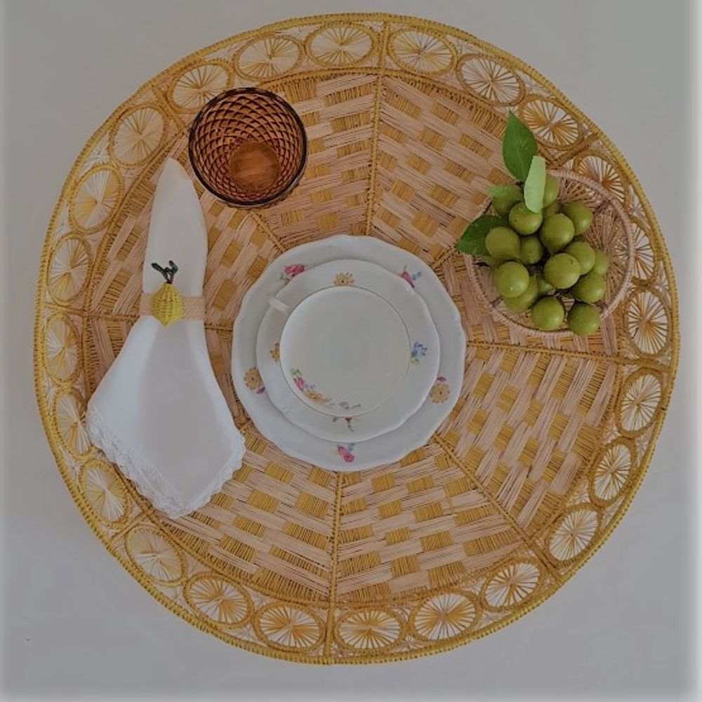 Plateaux - Plateau Soleil Rond - MYTO DESIGN RITUAL COLOMBIA