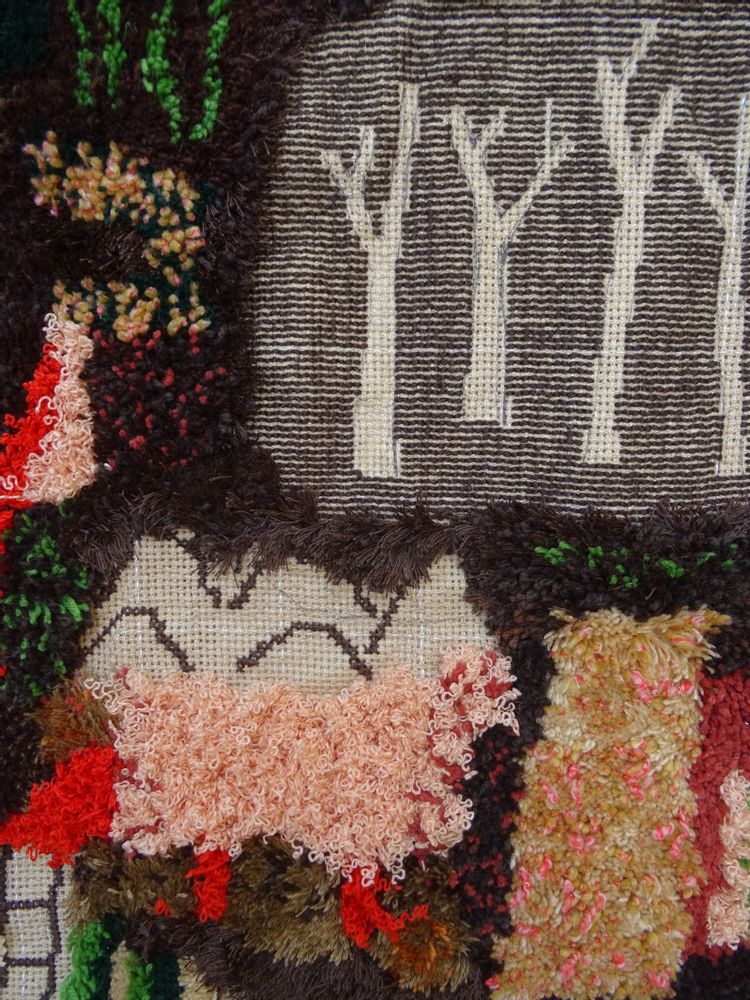 Tapis - Luc trees (tapis mural – 202) - SARA PEREIRA ATELIER