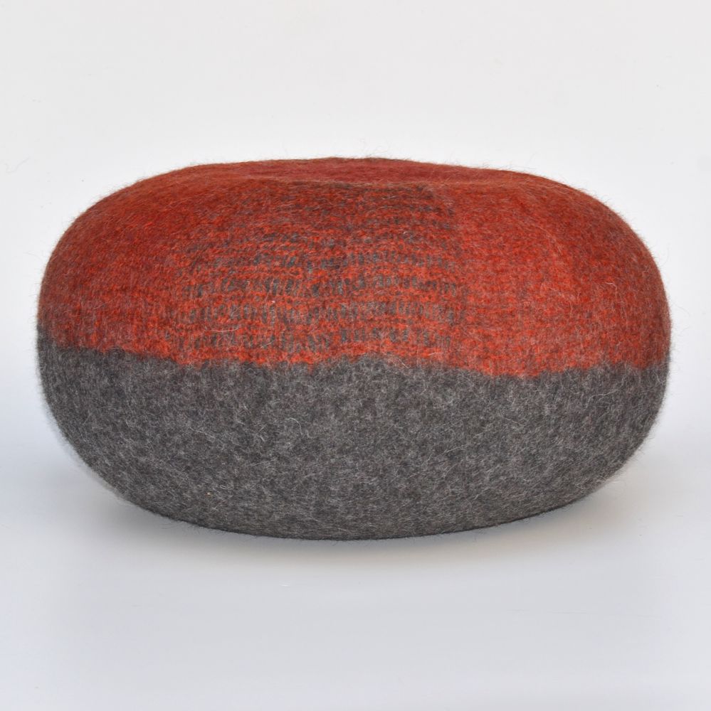 Coussins textile - Coussin Zafu en feutre de laine fait-main - GHISLAINE GARCIN MAILLE&FEUTRE