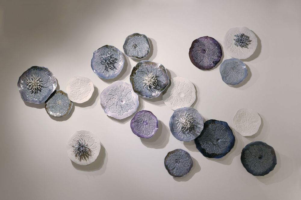 Other wall decoration - PORIFERA Blue wall decoration - FOS