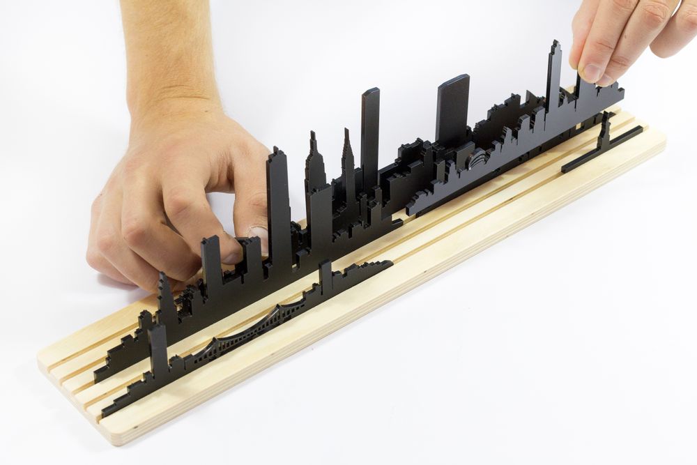 Sculptures, statuettes et miniatures - Formes de New York - Silhouette en 3D de la ligne d'horizon - BEAMALEVICH