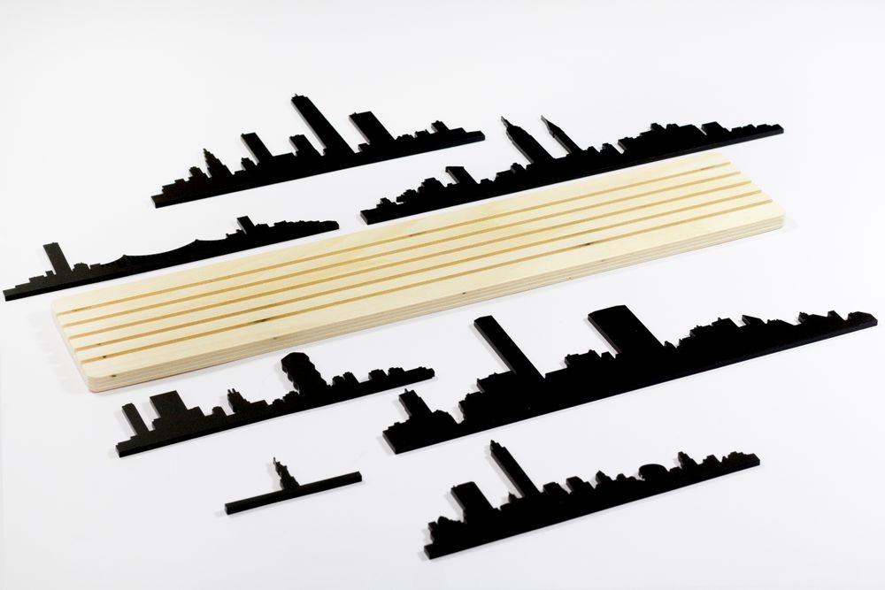 Sculptures, statuettes et miniatures - Formes de New York - Silhouette en 3D de la ligne d'horizon - BEAMALEVICH