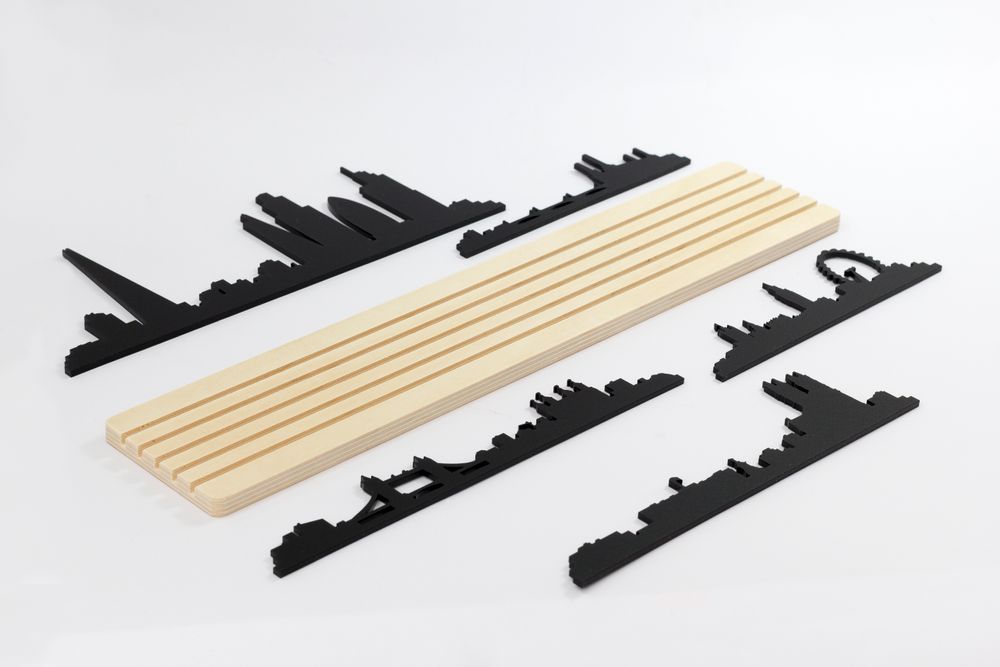Sculptures, statuettes and miniatures - Shapes of London - 3D City Skyline silhouette - Movable Diorama - BEAMALEVICH
