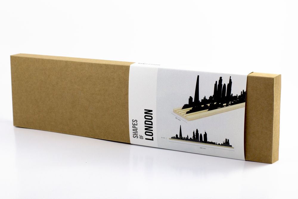 Sculptures, statuettes and miniatures - Shapes of London - 3D City Skyline silhouette - Movable Diorama - BEAMALEVICH