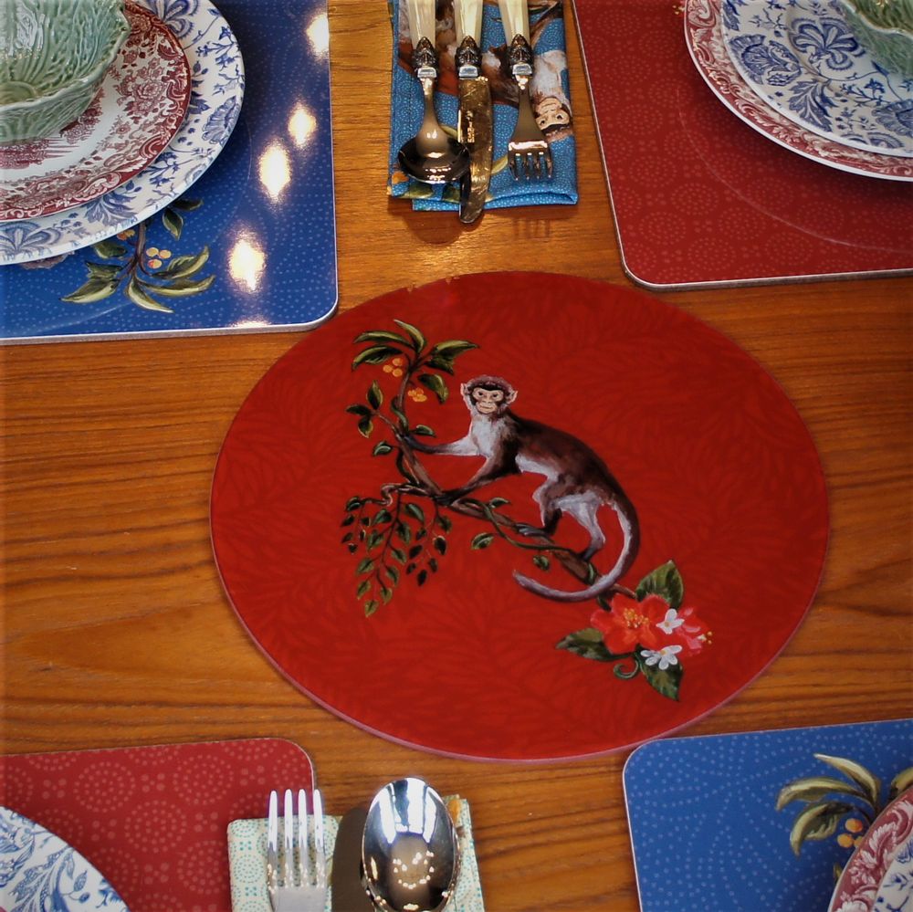 Dessous de plat - Supports en verre recyclé Singe - ZOOH