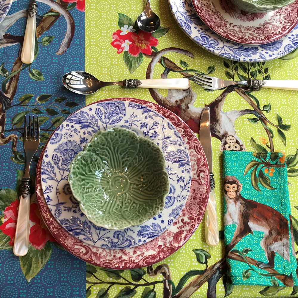 Table linen - Monkey Tablecloths, Napkins and Tea towels - ZOOH