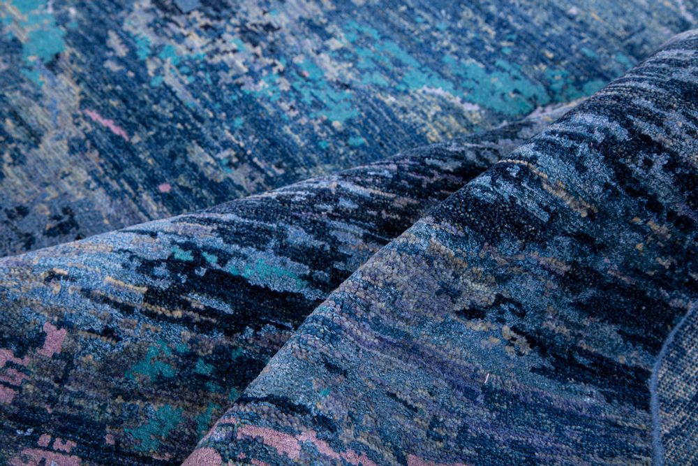 Rugs - Midnight Blue Modern Rug - ORIENT HANDMADE CARPETS