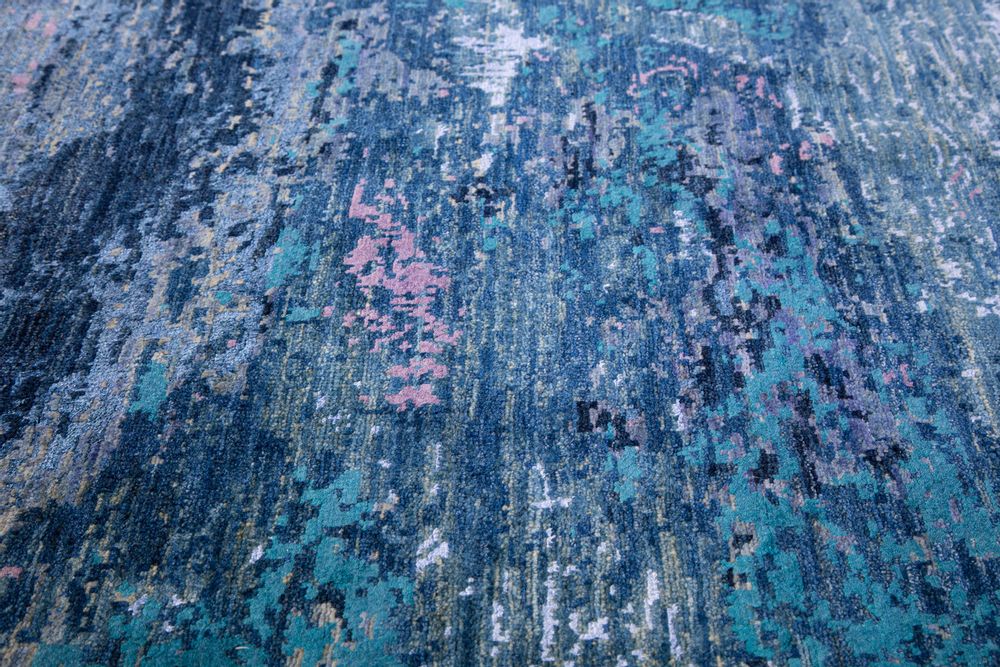 Rugs - Midnight Blue Modern Rug - ORIENT HANDMADE CARPETS