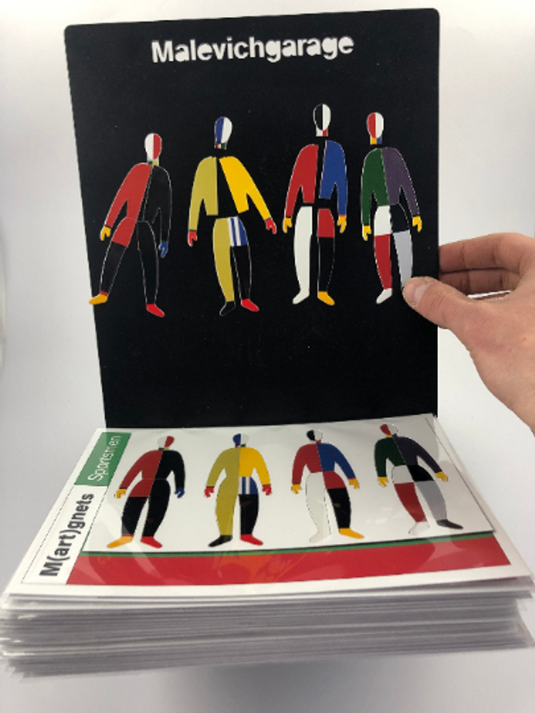 Decorative objects - Malevich Sportsmen Artistic Humanoid Fridge Magnets - 20 pieces - BEAMALEVICH