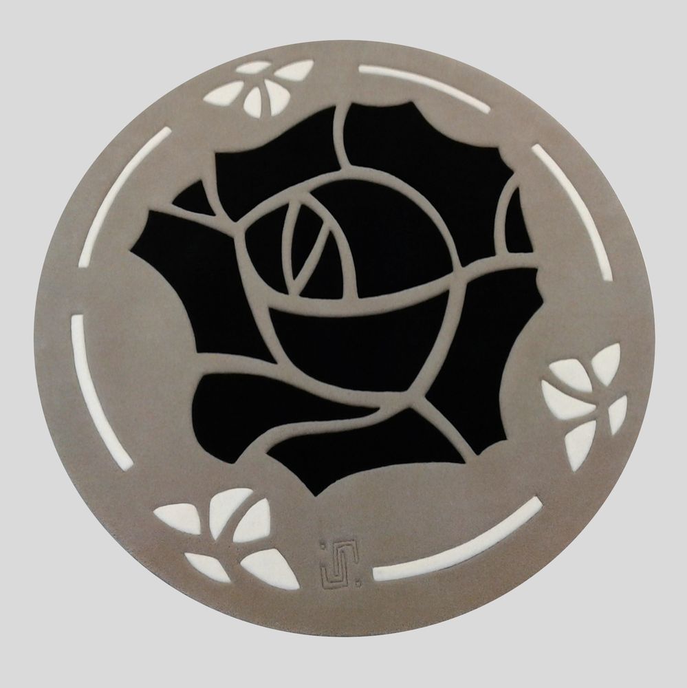 Autres tapis - Tapis Rose rond tufté main - JORY PRADELLE