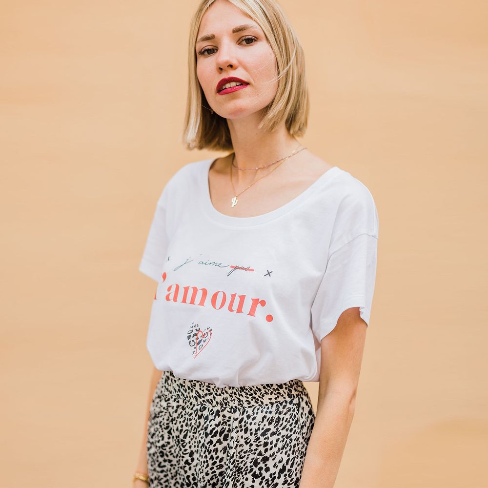 Prêt-à-porter - Tshirt J'AIME L'AMOUR - WAY CUSTOM