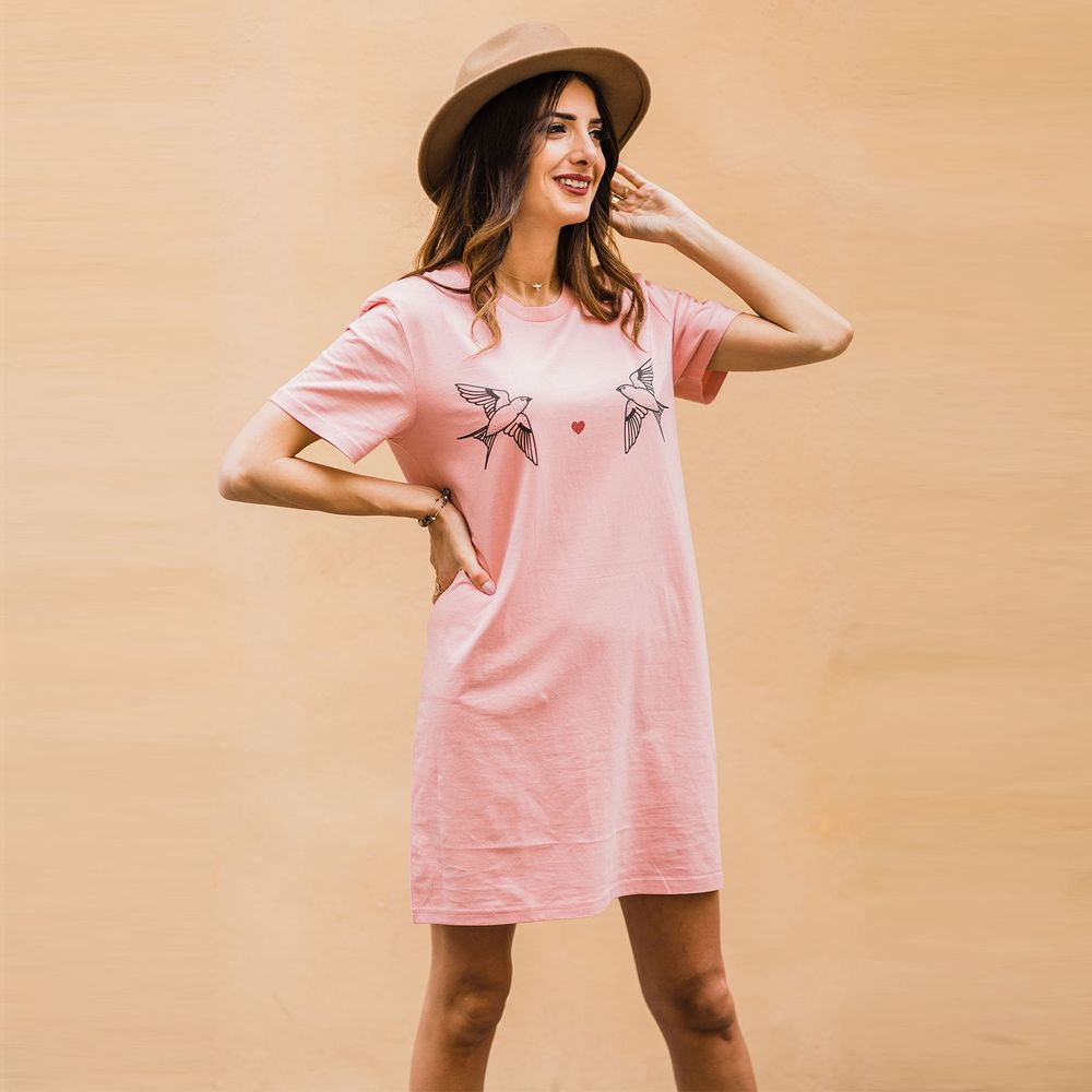 Apparel - Robe tshirt HIRONDELLES - WAY CUSTOM