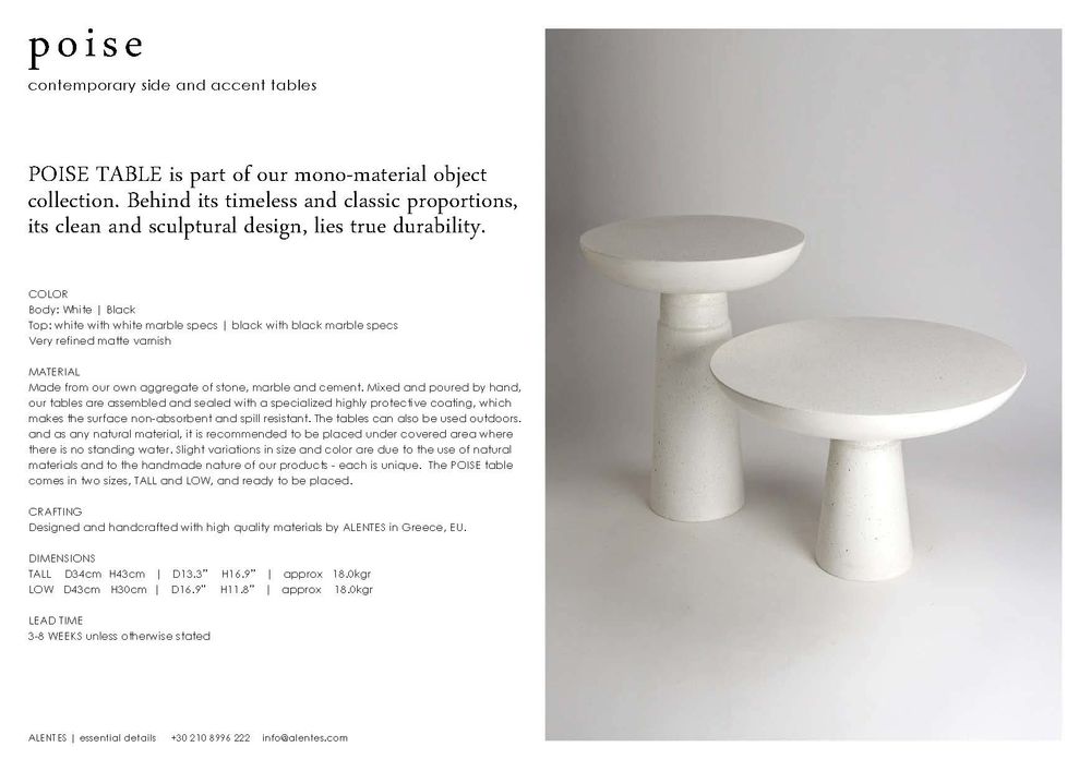 Night tables - Poise Tables - ALENTES