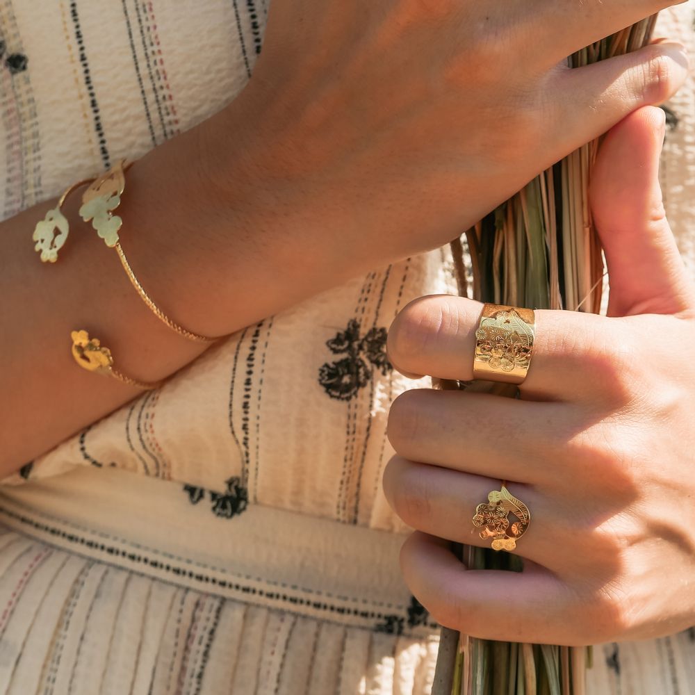Bijoux - Bague fleur Mimosa - JOUR DE MISTRAL