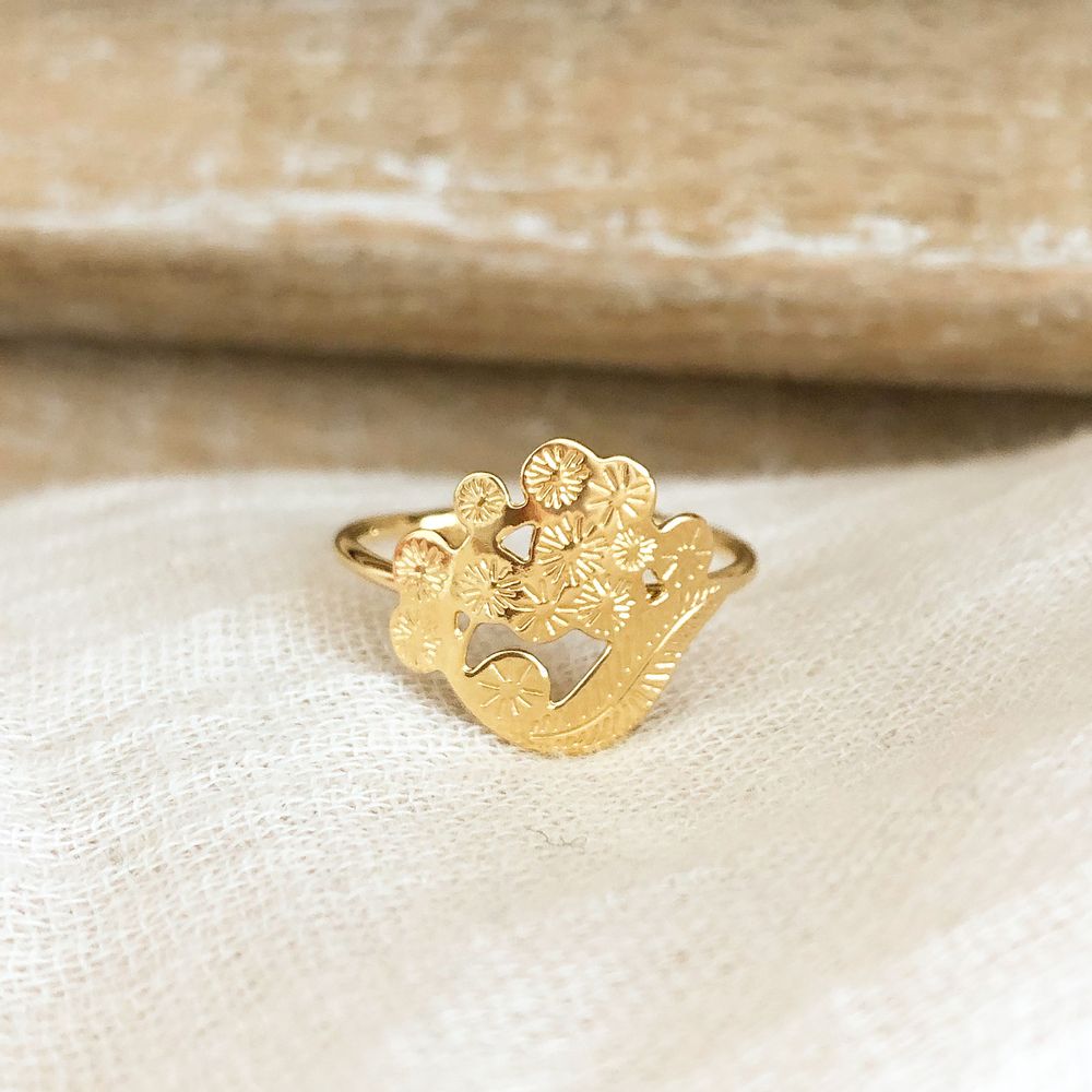 Bijoux - Bague fleur Mimosa - JOUR DE MISTRAL