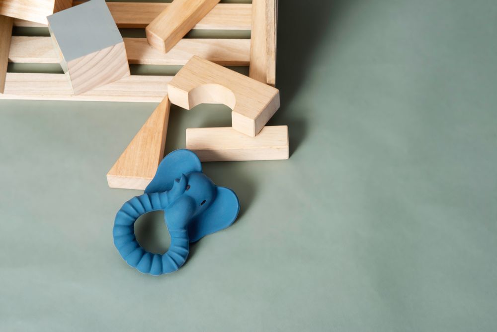 Jouets enfants - Éléphant de dentition - NATRUBA