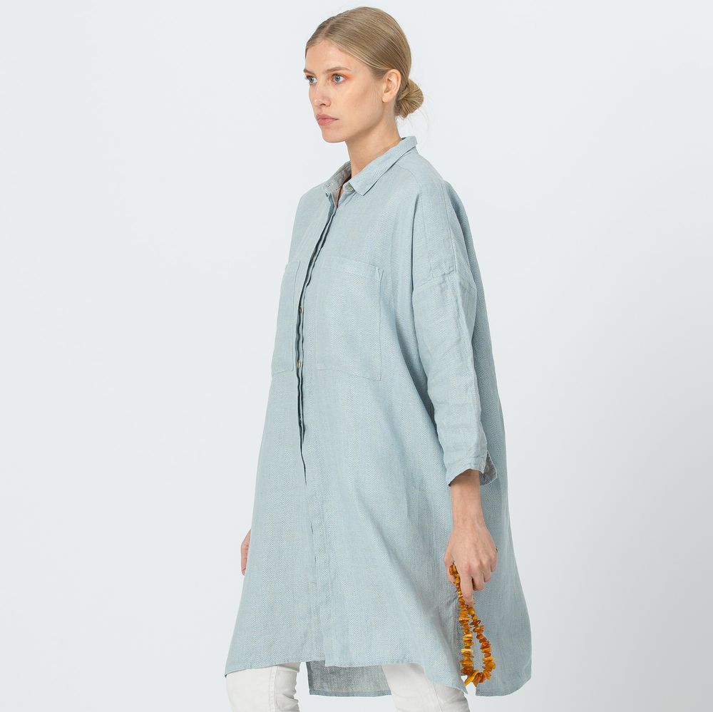 Homewear textile - Chemise longue en lin VANDA - JURATE