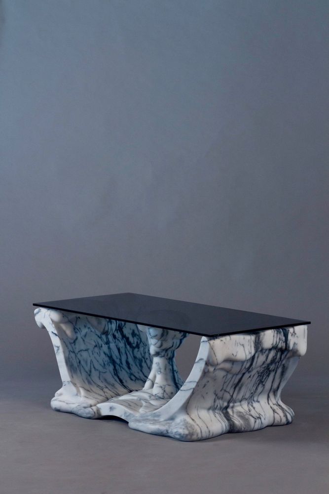 Coffee tables - Shape Coffee Table Melting Collection - MANTA HANDMADE STONE DESIGN