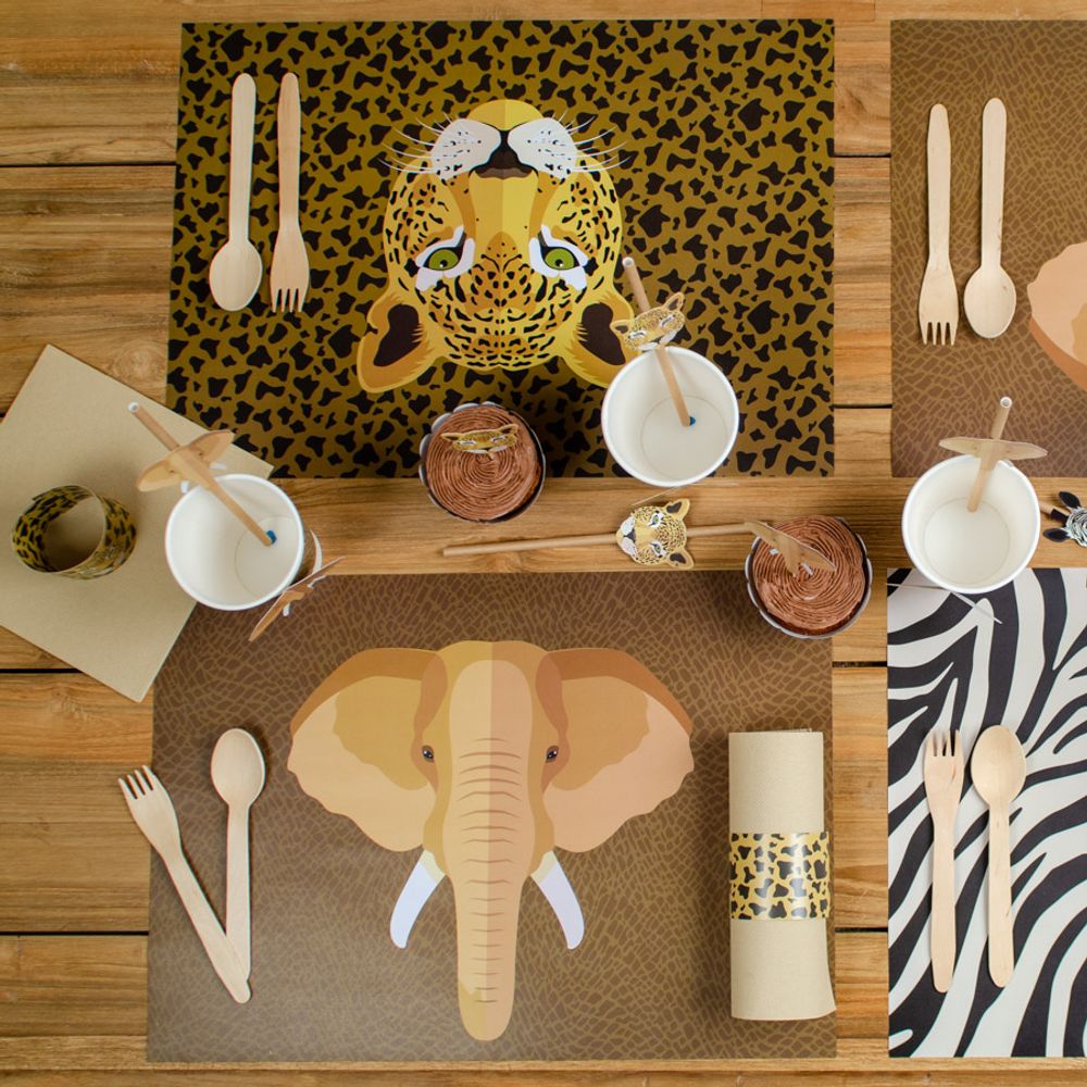 Birthdays - 6 Savannah Placemats - Recyclable - ANNIKIDS