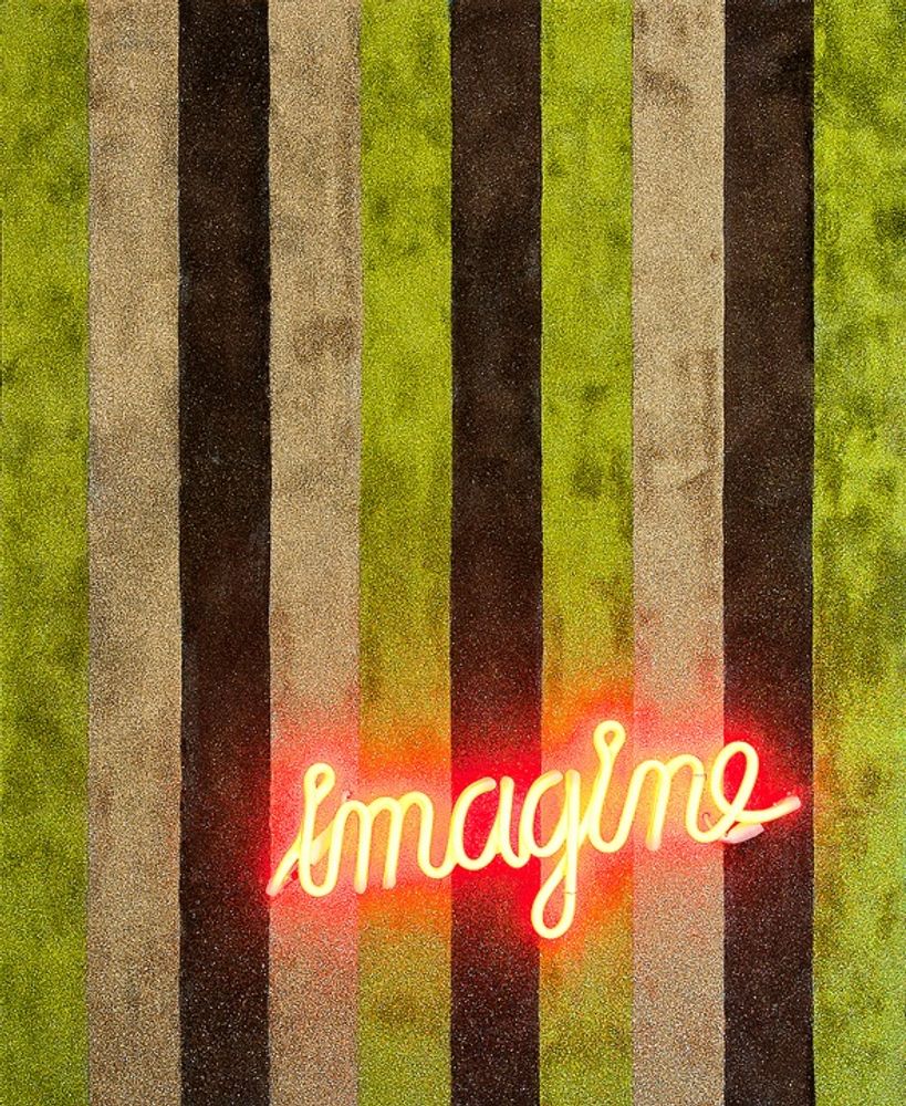 Tableaux - tableau en néon "IMAGINE" - CAROLINE BAUP