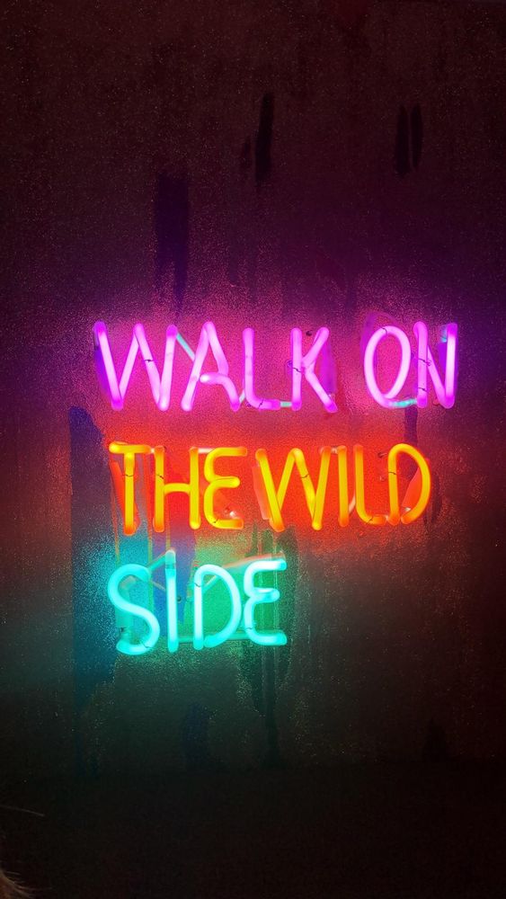 Paintings - Neon Painting “WALK ON THE WILD SIDE” - CAROLINE BAUP