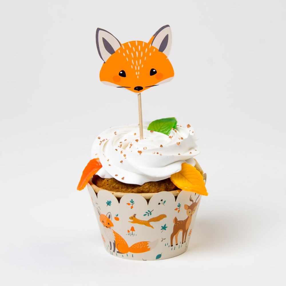 Birthdays - Forest Animals Cupcakes Kit - Recyclable - ANNIKIDS