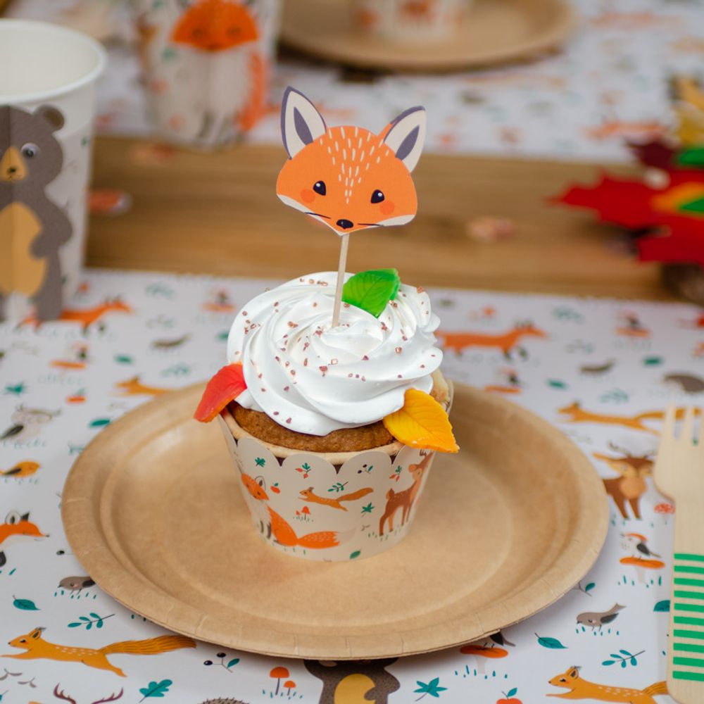 Birthdays - Forest Animals Cupcakes Kit - Recyclable - ANNIKIDS