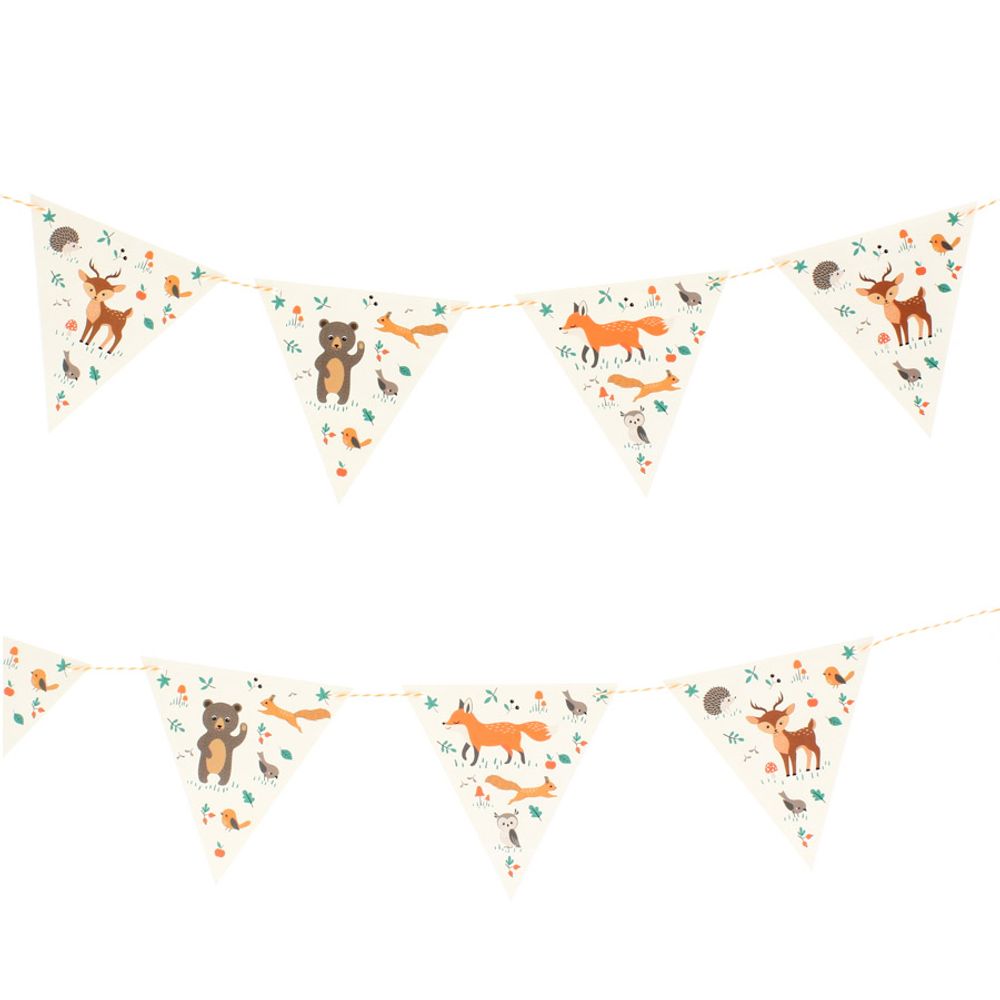 Birthdays - Forest Animals Garland - Recyclable - ANNIKIDS
