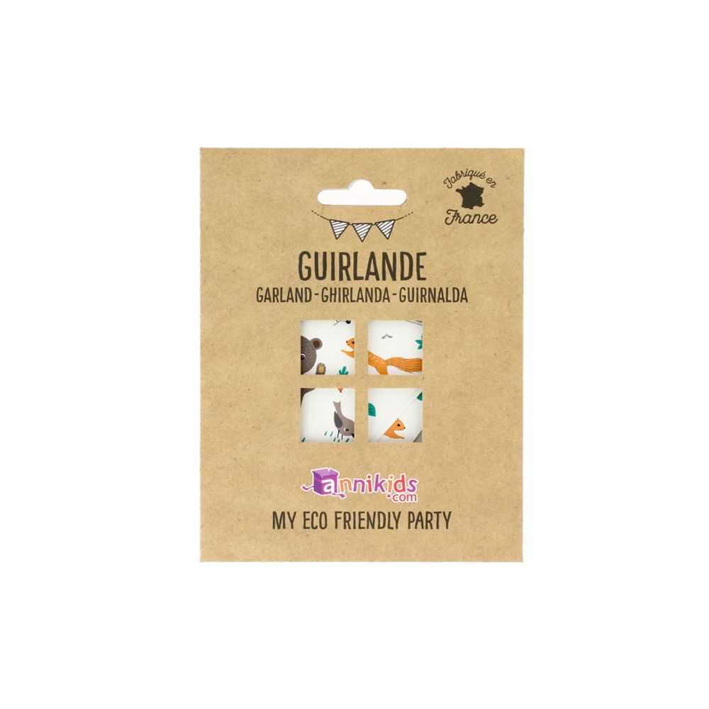Birthdays - Forest Animals Garland - Recyclable - ANNIKIDS