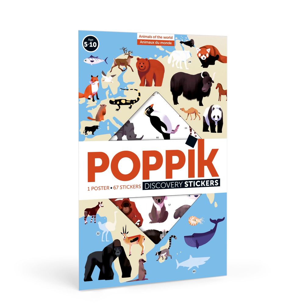 Children's arts and crafts - Educational poster + Stickers - INSECTES - POPPIK - BAYARD JEUNESSE