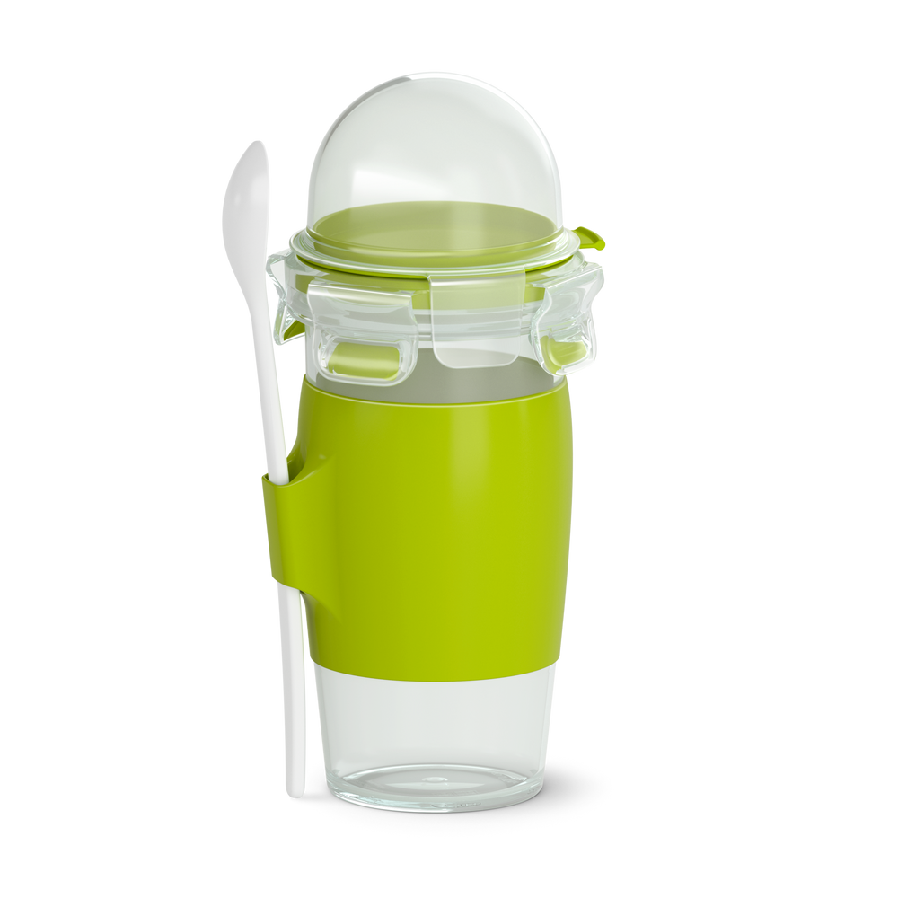 Food storage - CLIP & GO Yogurt Mug 0.45 L + Spoon - EMSA