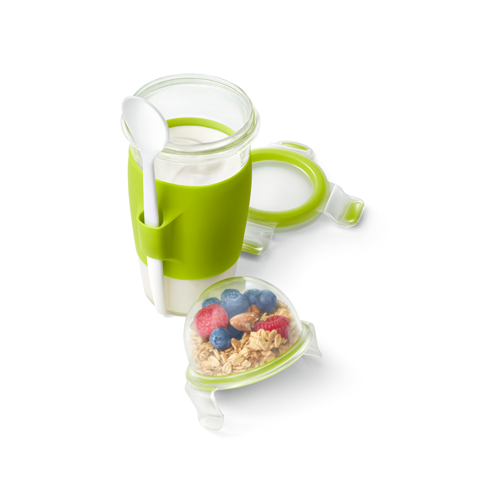 Food storage - CLIP & GO Yogurt Mug 0.45 L + Spoon - EMSA