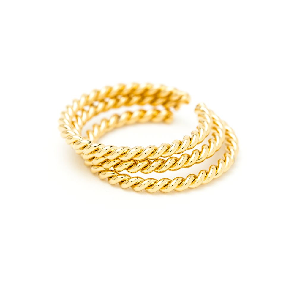 Bijoux - Bague torsadée or - JOUR DE MISTRAL
