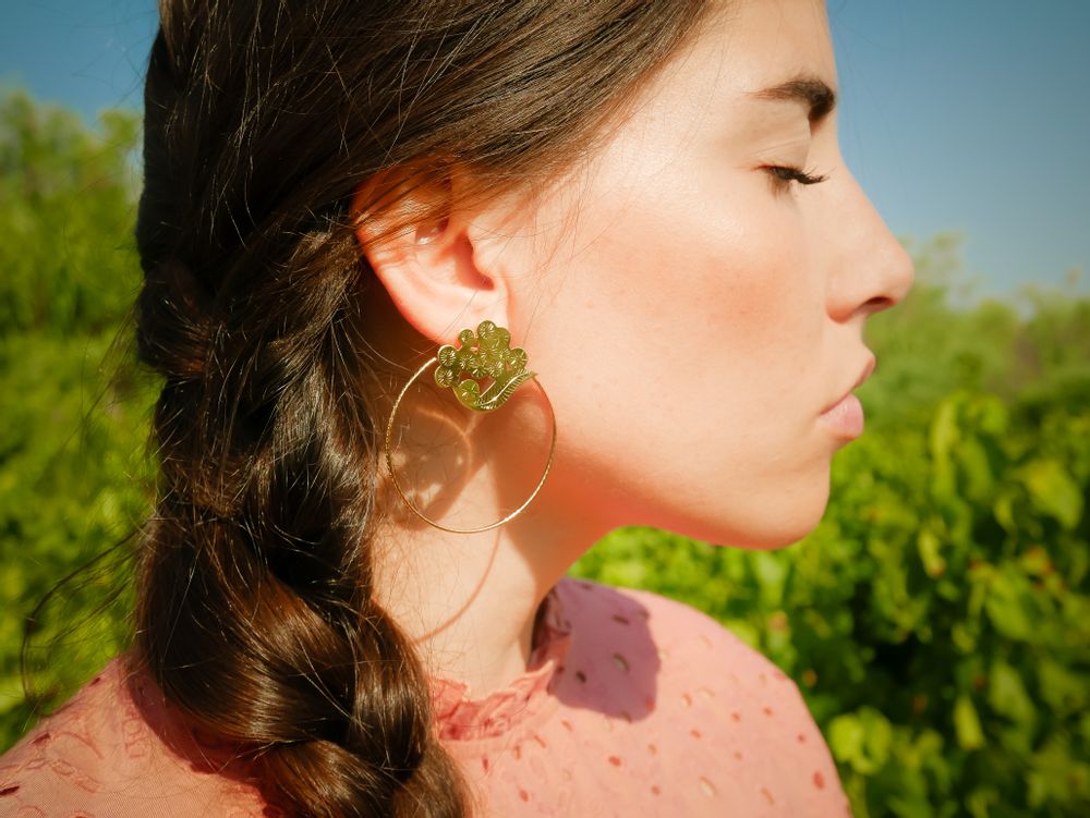 Bijoux - Boucles d'oreilles Mimosa - JOUR DE MISTRAL