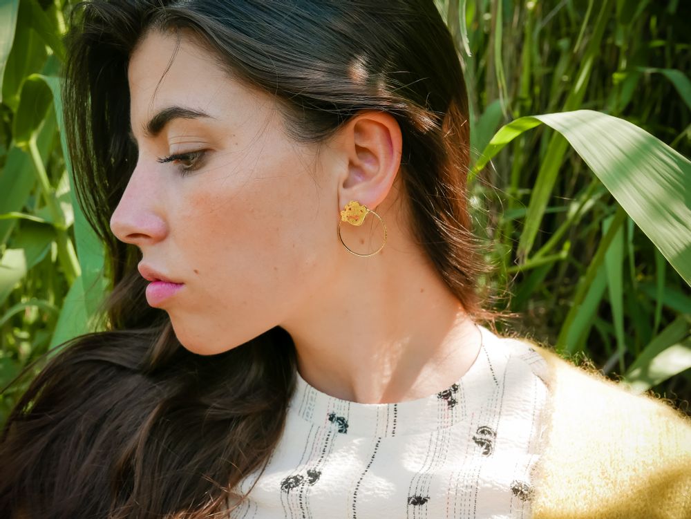Bijoux - Boucles d'oreilles Mimosa - JOUR DE MISTRAL