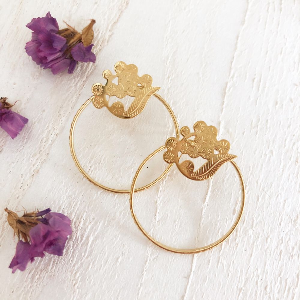 Bijoux - Boucles d'oreilles Mimosa - JOUR DE MISTRAL