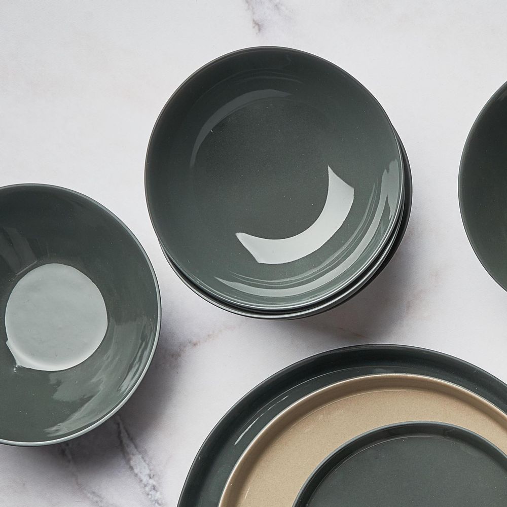 Everyday plates - ROUND Single Color Bowls - ESMA DEREBOY HANDMADE PORCELAIN