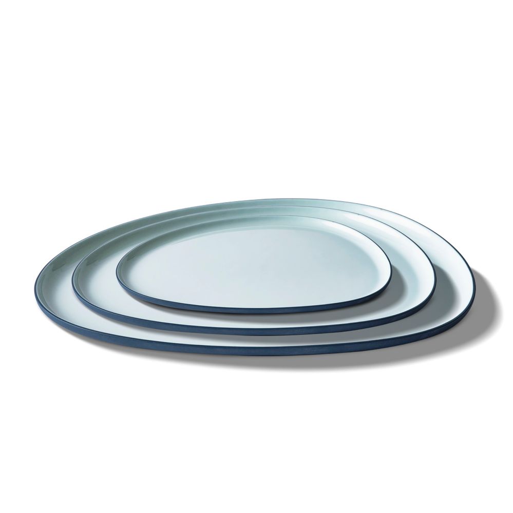 Everyday plates - STONE Double Color Plate Set - ESMA DEREBOY HANDMADE PORCELAIN