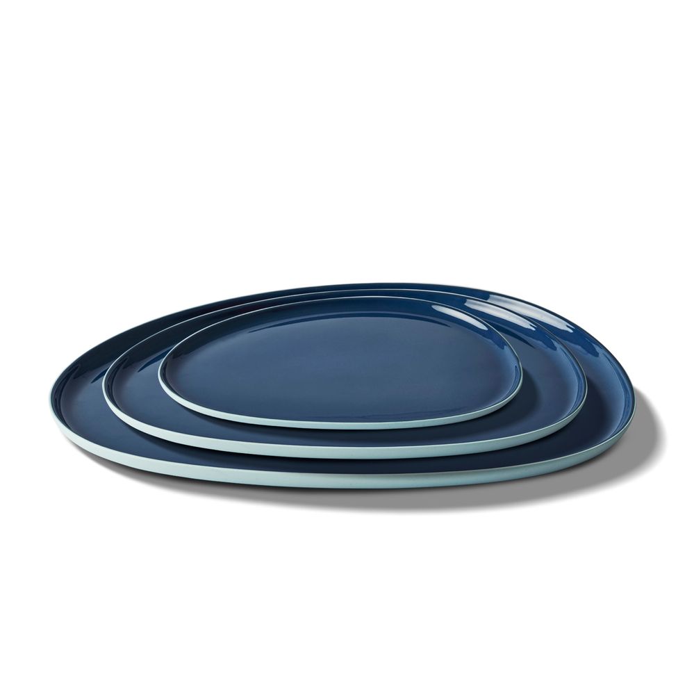 Everyday plates - STONE Double Color Plate Set - ESMA DEREBOY HANDMADE PORCELAIN
