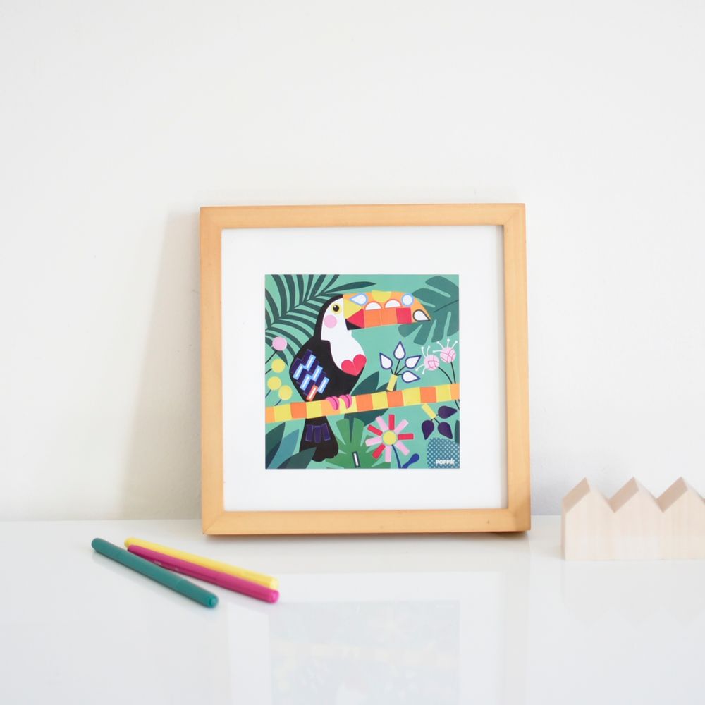 Children's arts and crafts - Cards + 360 stickers - TROPICAL - POPPIK - BAYARD JEUNESSE