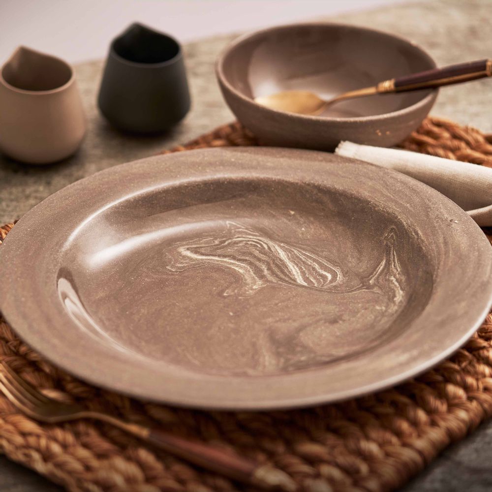 Everyday plates - DOWN TO EARTH Plate Set - ESMA DEREBOY HANDMADE PORCELAIN