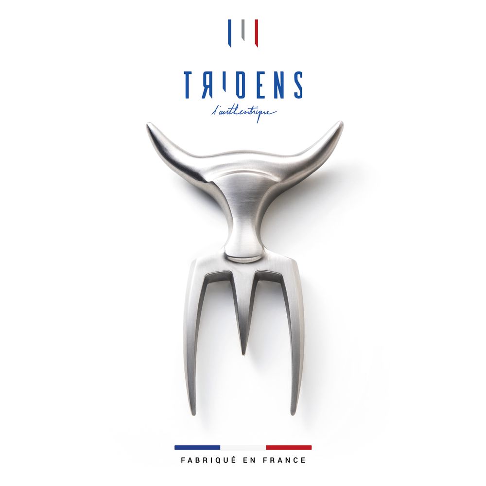 Cutlery set - Brushed Fork + stainless steel holder - TRIDENS