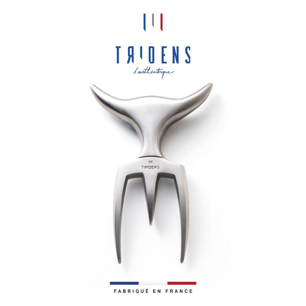 Cutlery set - Brushed Fork + stainless steel holder - TRIDENS
