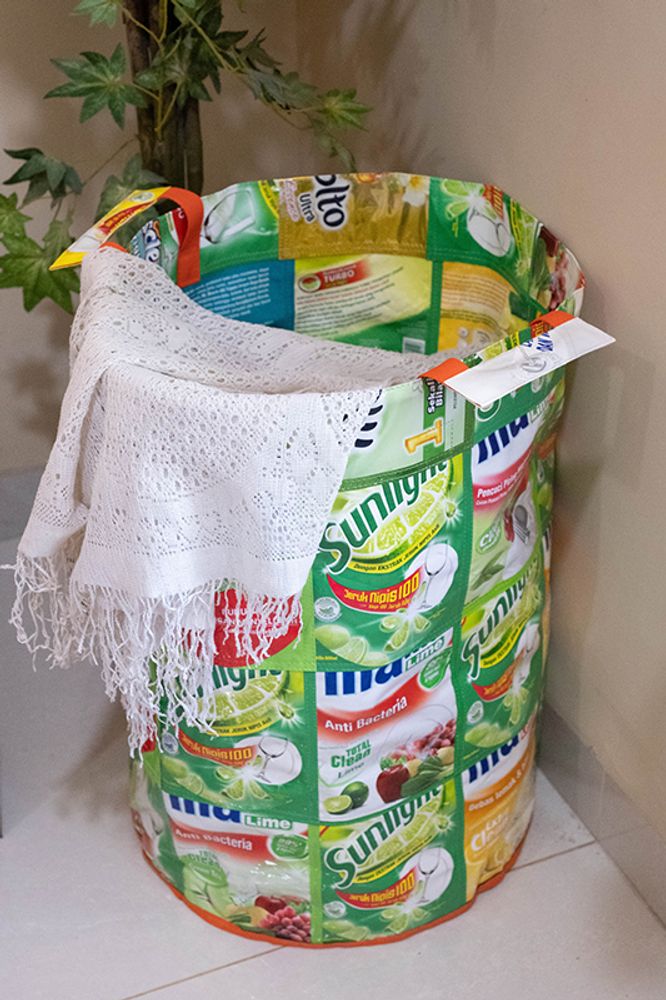 Laundry baskets - Laundry Bin – Large - Recycled Plastic Upcycling - IWAS PRODUCTS