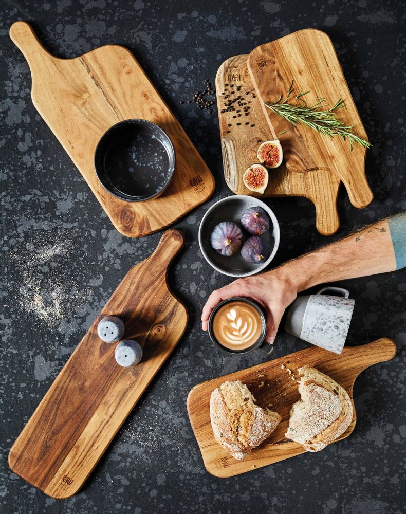 Kitchen utensils - RAW TEAK wood - AIDA